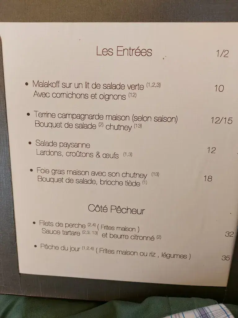 Au Coeur de la Côte Malakoff restaurant à Vinzel