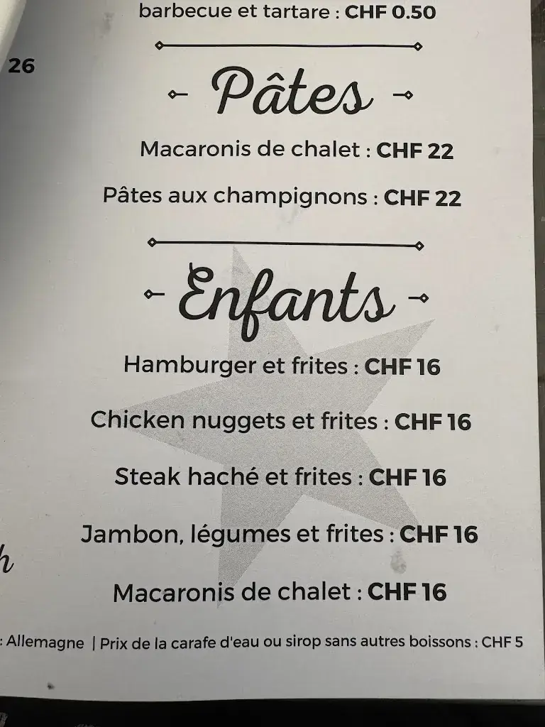 Caribou Bar Lounge_Château-d’Œx_menu_image_1