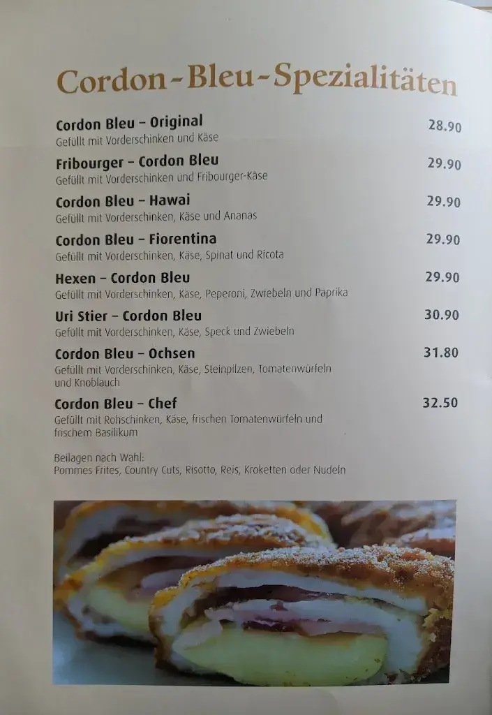 Menu_Gasthof zum Ochsen Restaurant Pizzeria_Düdingen_imagen_4