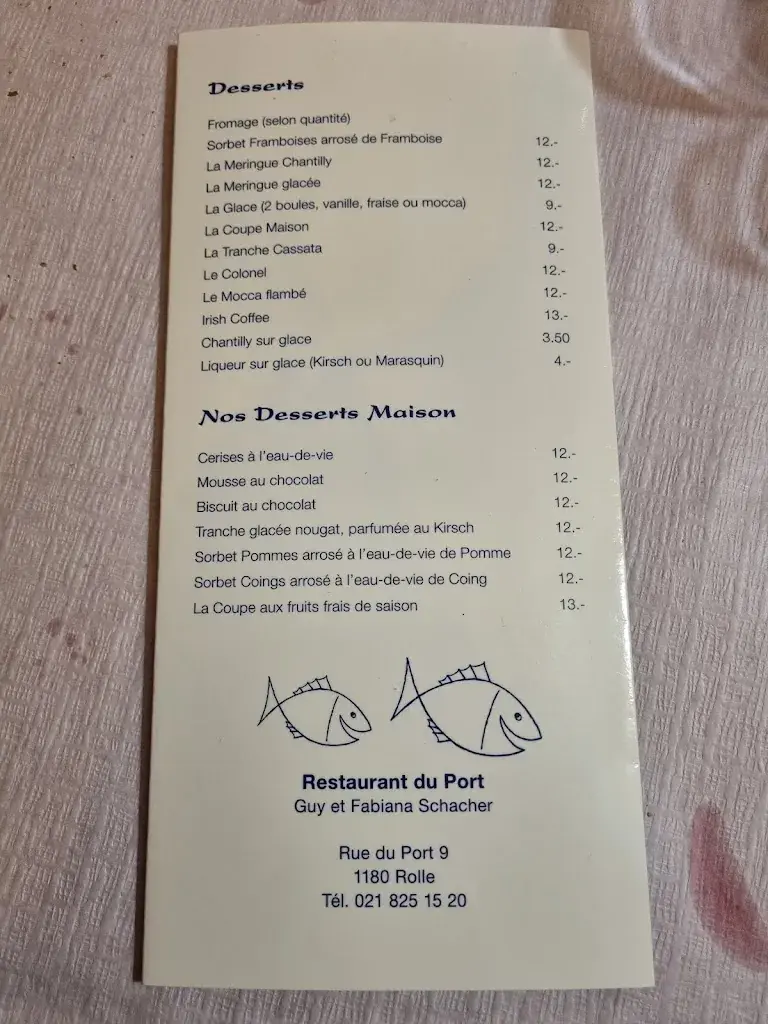 Café du Port Restaurant in Rolle