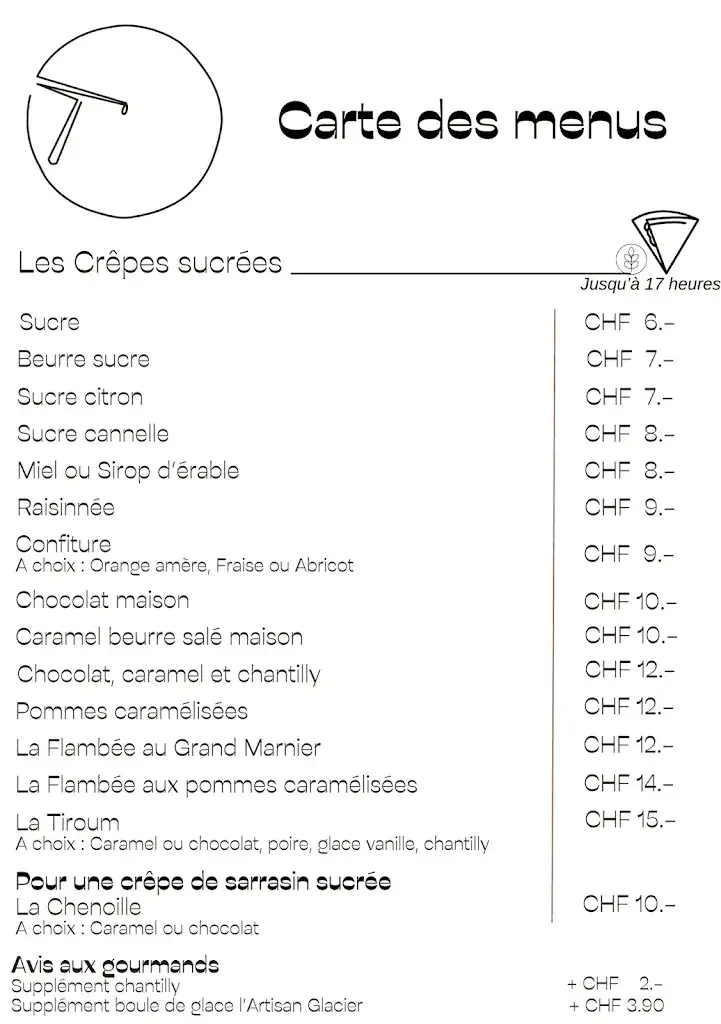 Tea-room Crêperie La Chenoille_Le Pont_menu_image_1