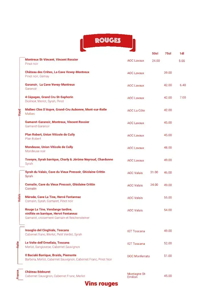 Menu_Restaurant L'Hôtel de Chailly_Chailly_image_2