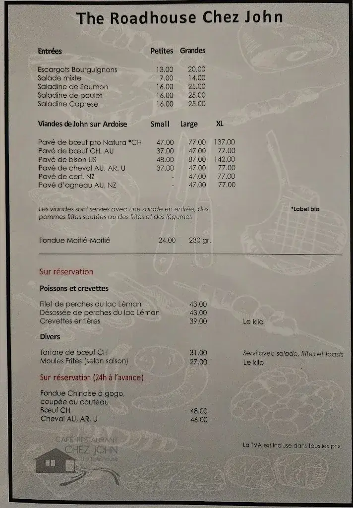 Restaurant Chez john The Roadhouse_Montreux_menu_image_1