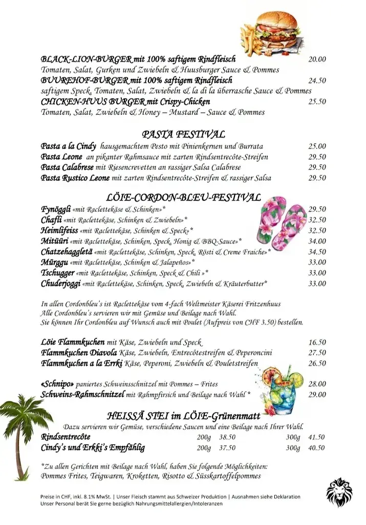 Menu_Gasthof zum Löwen Grünenmatt_Grünenmatt_imagen_1