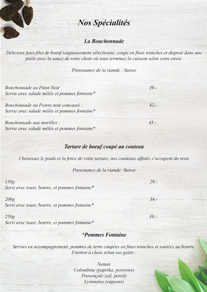 Menu_Café-Restaurant La Fontaine Yverdon_Yverdon-les-Bains_immagine_2