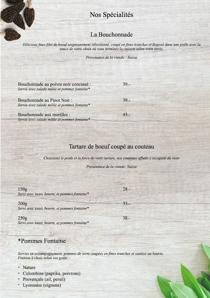 Menu_Café-Restaurant La Fontaine Yverdon_Yverdon-les-Bains_immagine_3