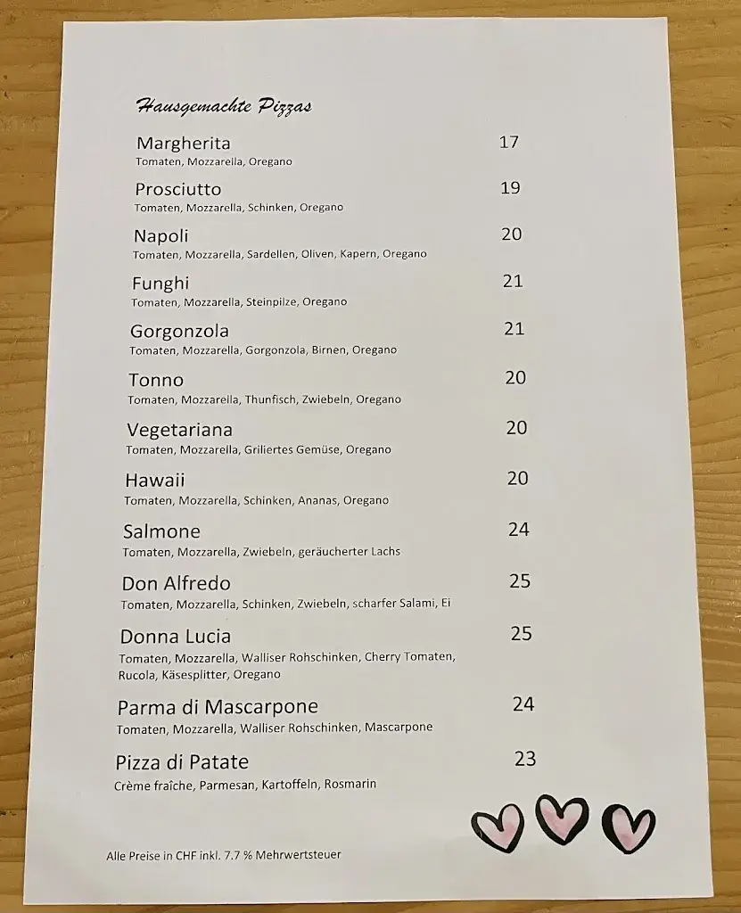 Restaurant Parkplatz, Rosswald restaurant in Rosswald