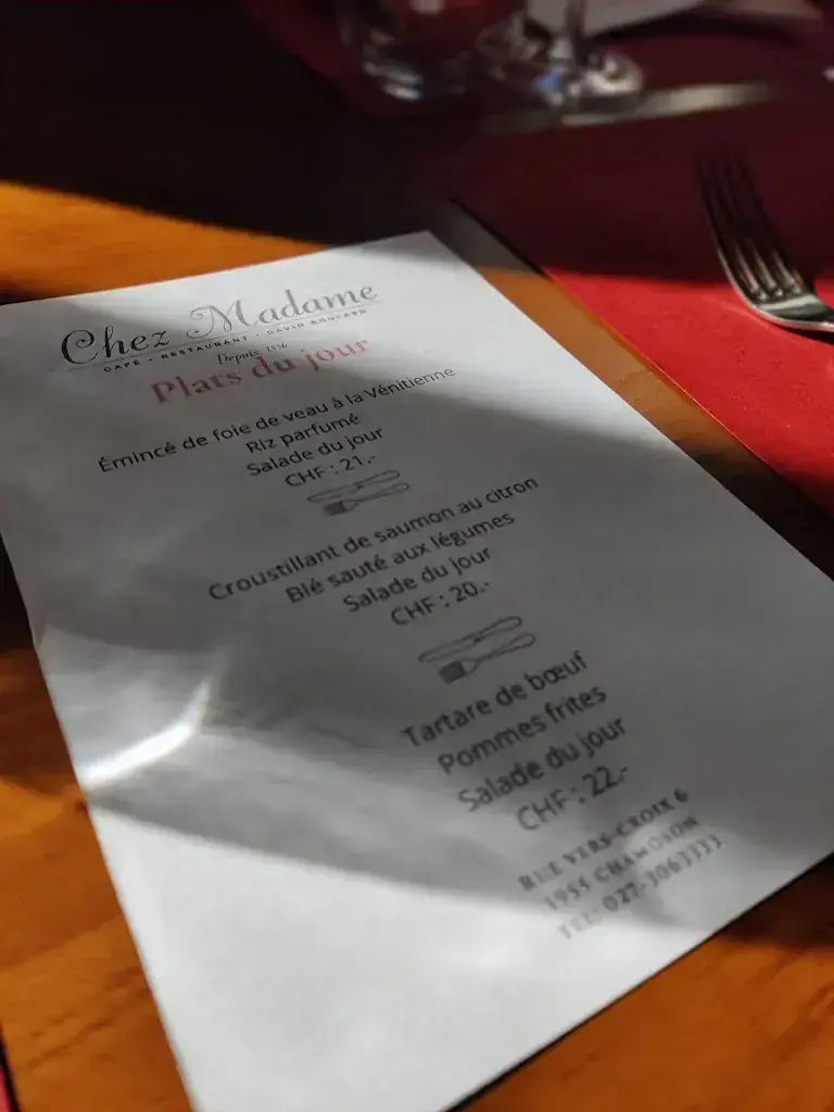 Menu_Restaurant Chez Madame_Chamoson_image_3