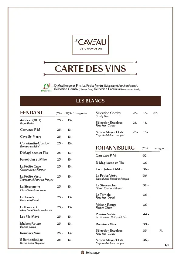 Menu_Caveau de Chamoson_Chamoson_immagine_4