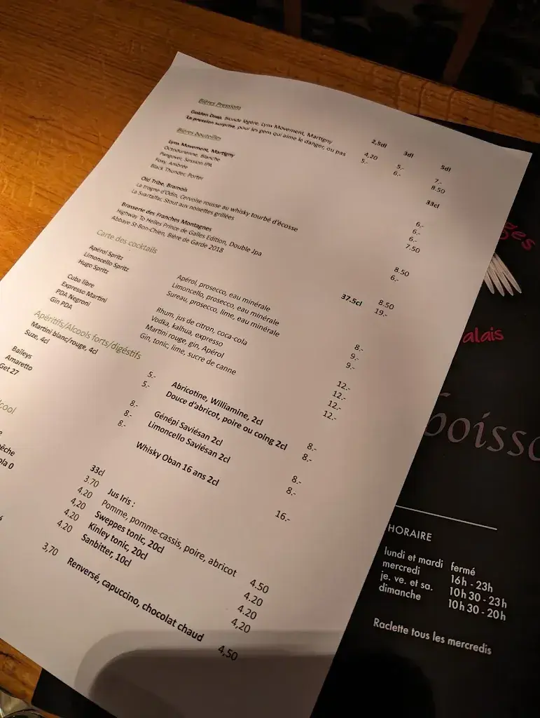 Menu_Caveau La PDA_Savièse_image_3