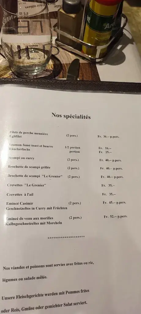 Menu_Restaurant Le Grenier_Nendaz_image_3