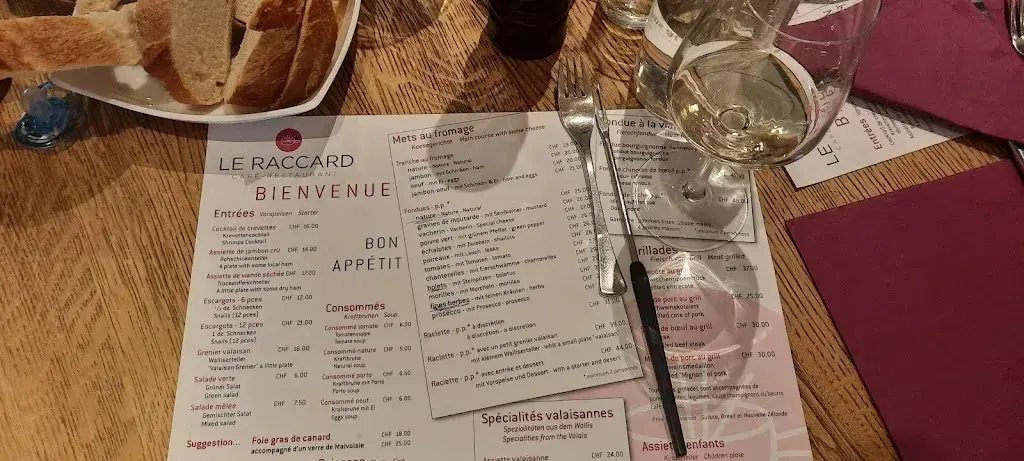 Menü_Restaurant Le Raccard_Nendaz_Bild_3