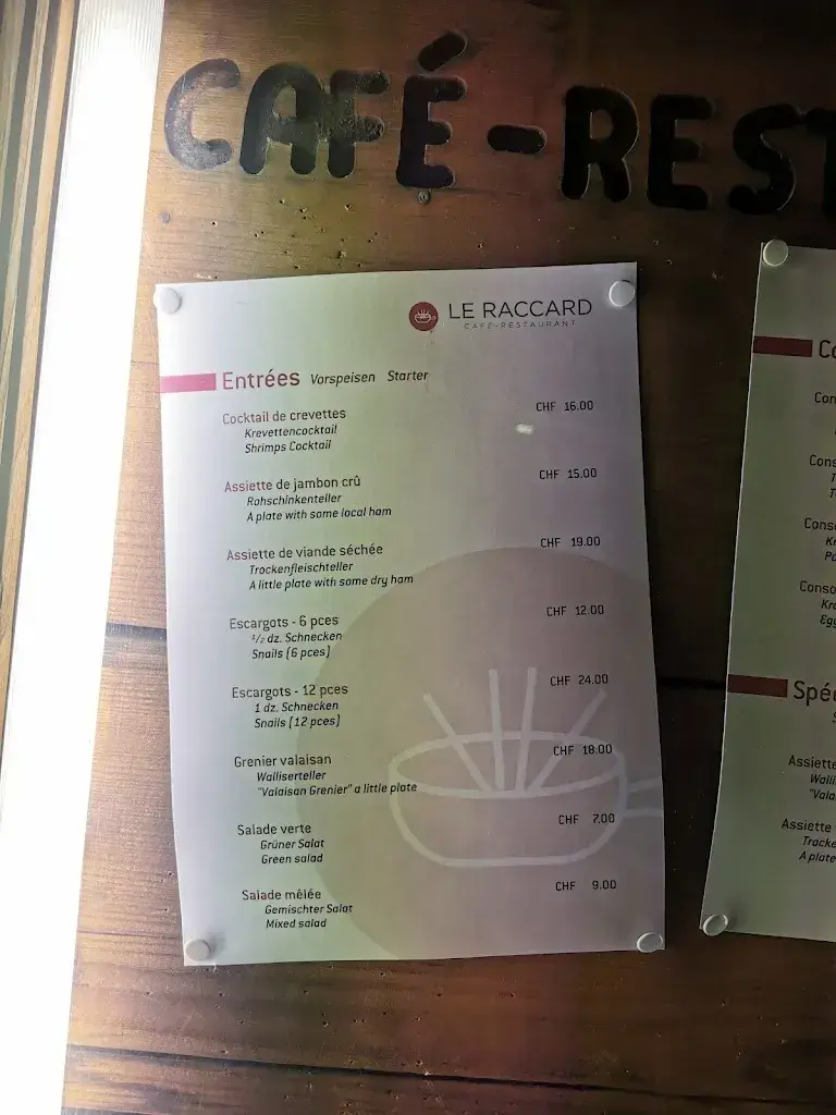 Menü_Restaurant Le Raccard_Nendaz_Bild_4