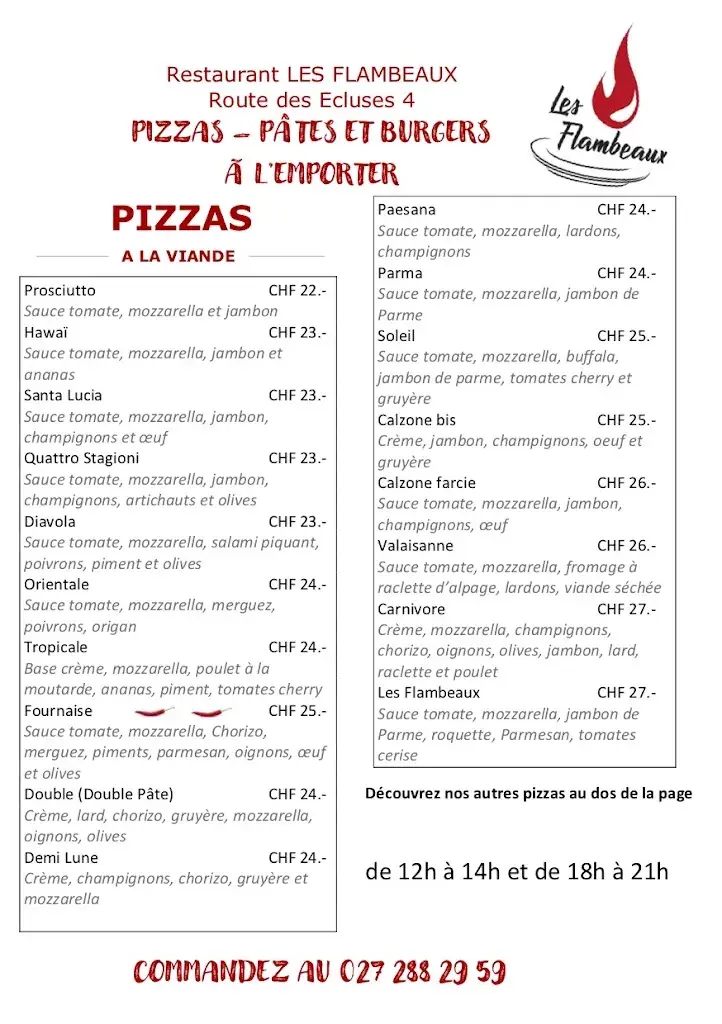 Menu_Restaurant Les Flambeaux_Nendaz_immagine_2