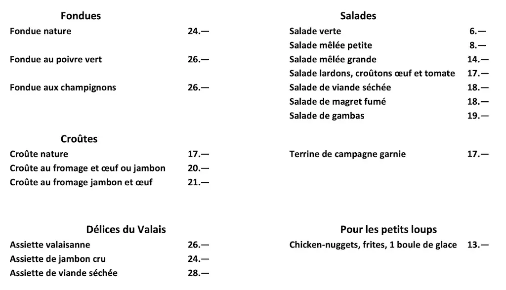 Restaurant Les Gorges du Durnand_Bovernier_menu_image_1