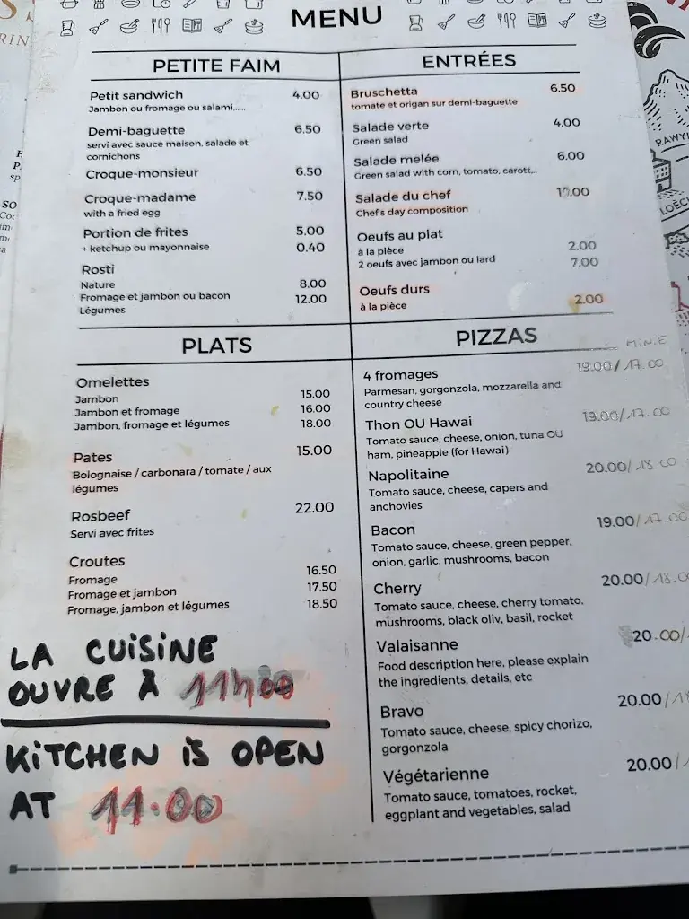 Menu_Café restaurant 