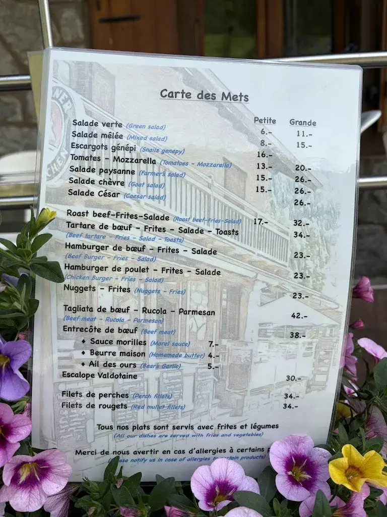 Café du châtelet - Orsières_Orsières_menu_image_1