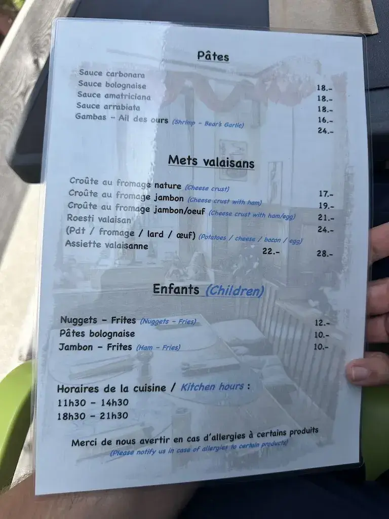 Menü_Café du châtelet - Orsières_Orsières_Bild_4