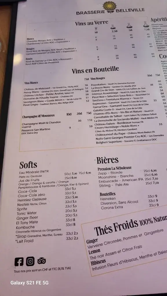 Brasserie Belleville_Lausanne_menu_image_1