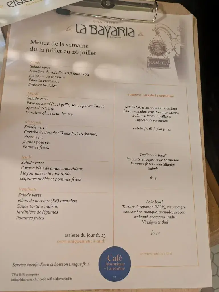 Menu_La Bavaria_Lausanne_image_2