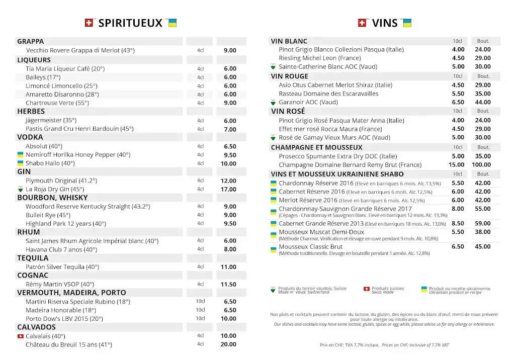 Menu_Le Sémaphore_Lausanne_image_2