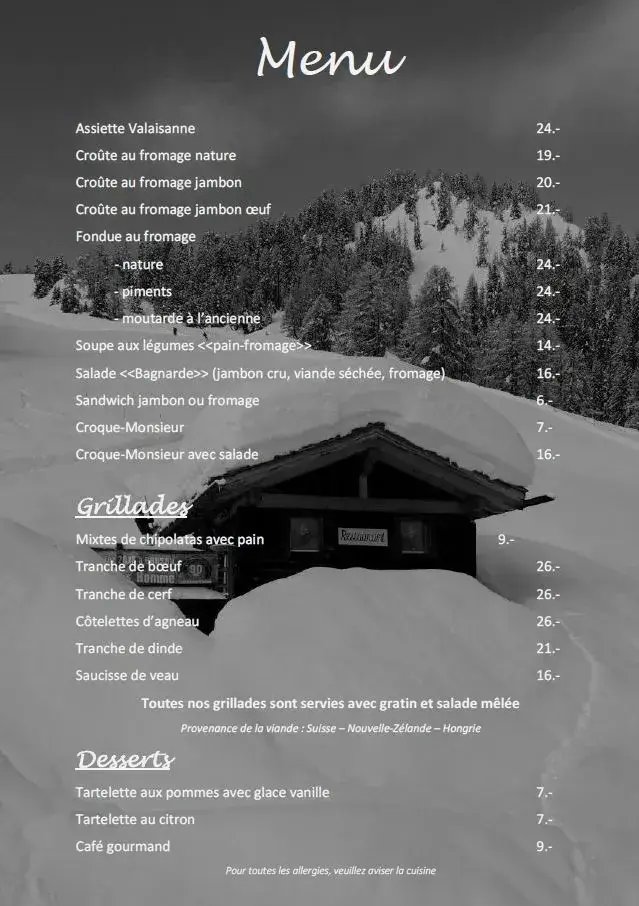 La Grange à Tienne Oeudan_Bagnes_menu_image_1