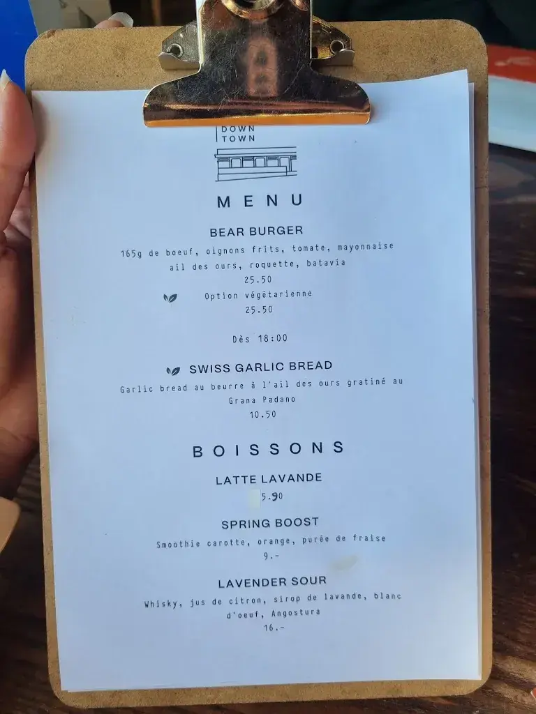 Menü_Downtown Lausanne_Lausanne_Bild_2