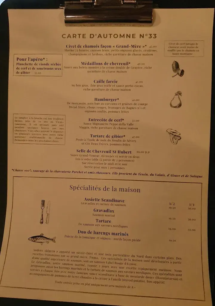 Vieux-Lausanne Restaurant & Giraf Bar_Lausanne_menu_image_1