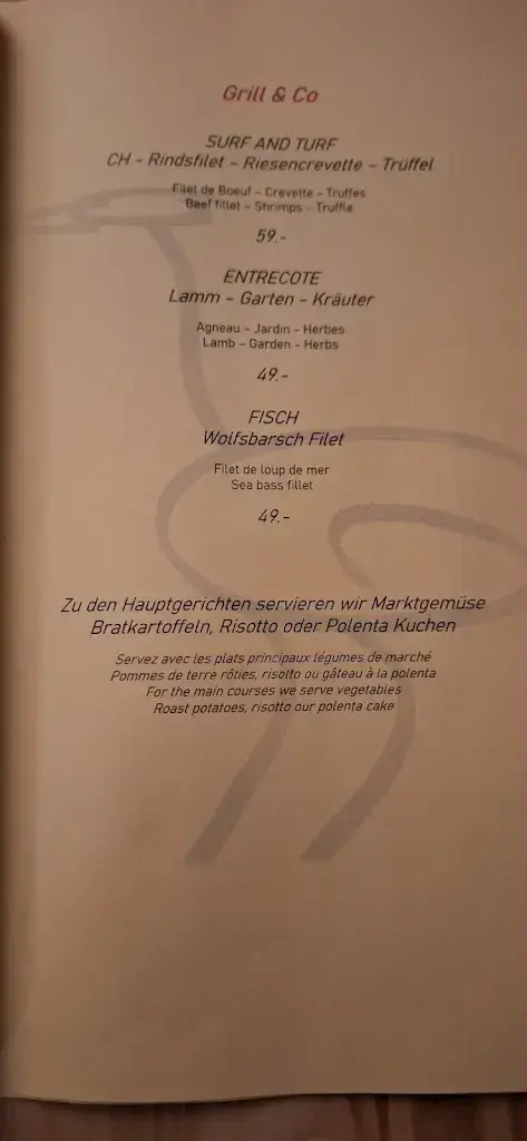 Hotel Restaurant - STRAUSS_Fiesch_menu_image_1