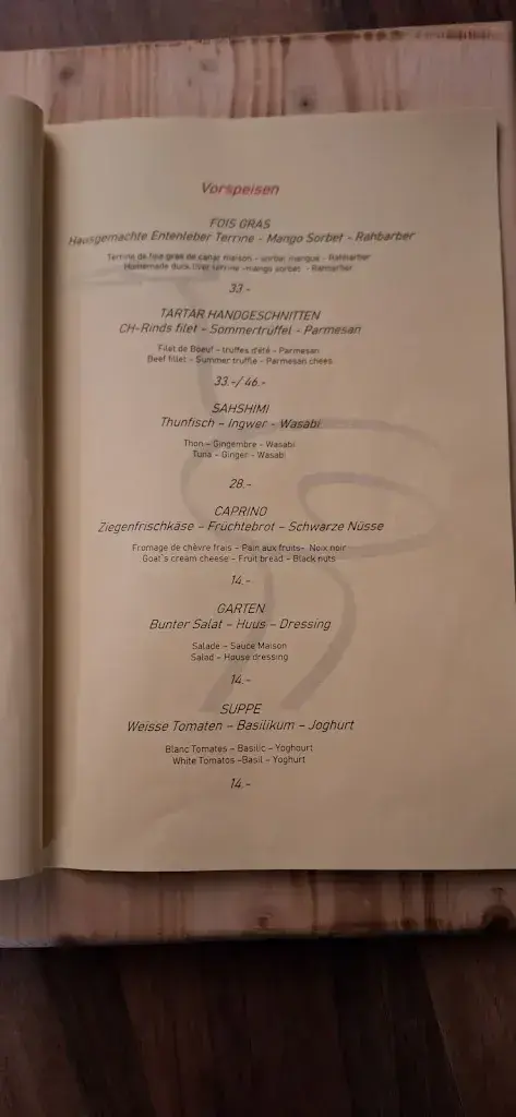 Menu_Hotel Restaurant - STRAUSS_Fiesch_image_2