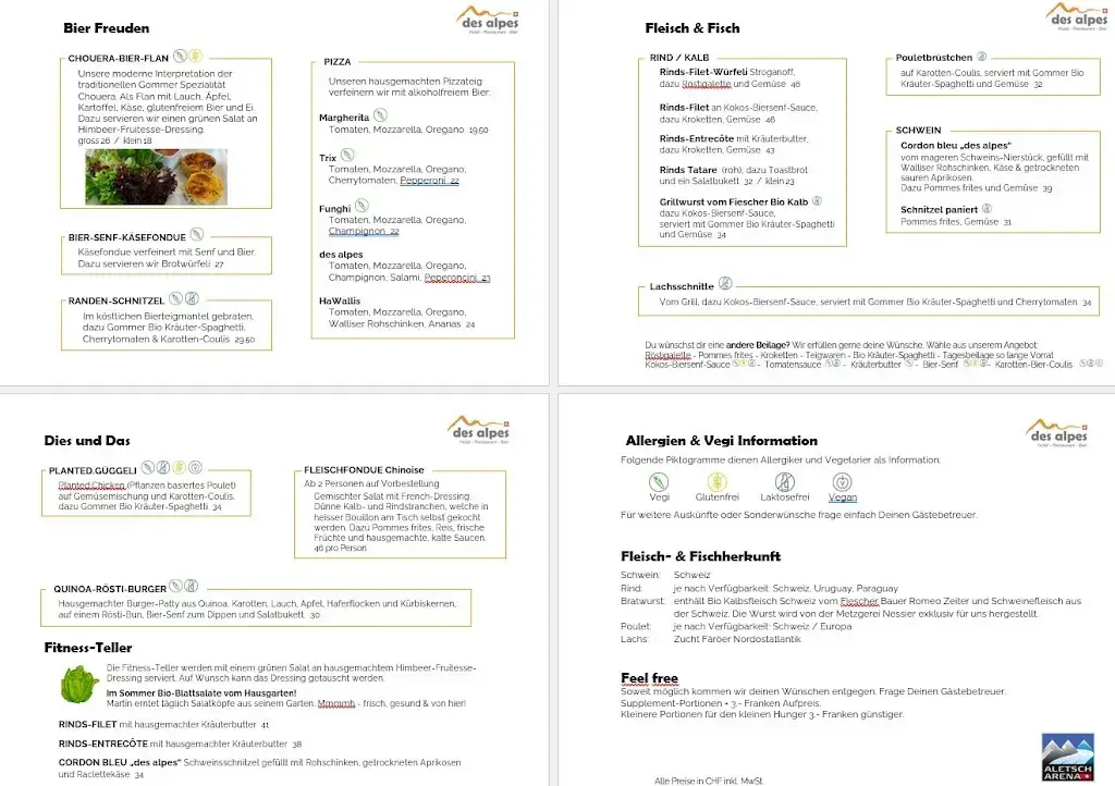 Menu_Hotel des alpes Fiesch_Fiesch_image_2