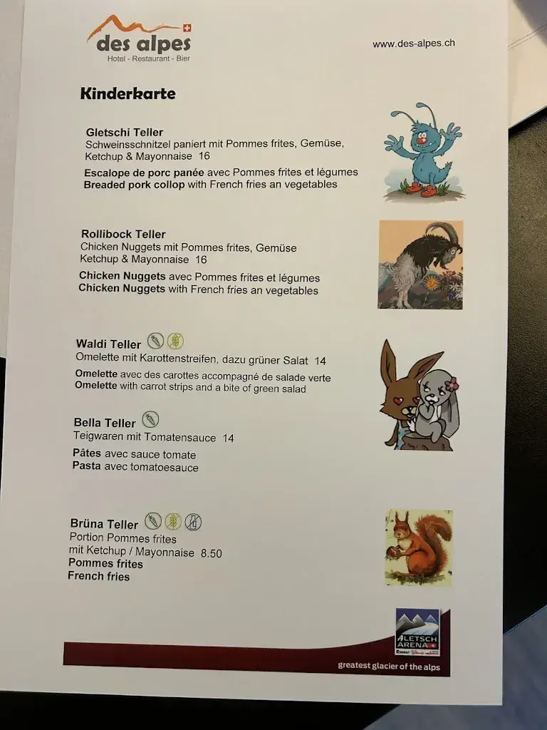 Menu_Hotel des alpes Fiesch_Fiesch_image_4