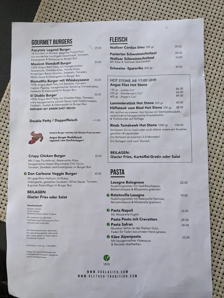 DU GLACIER Boutique & Traditions Hotel, Restaurant & Lounge ristorante a Fiesch