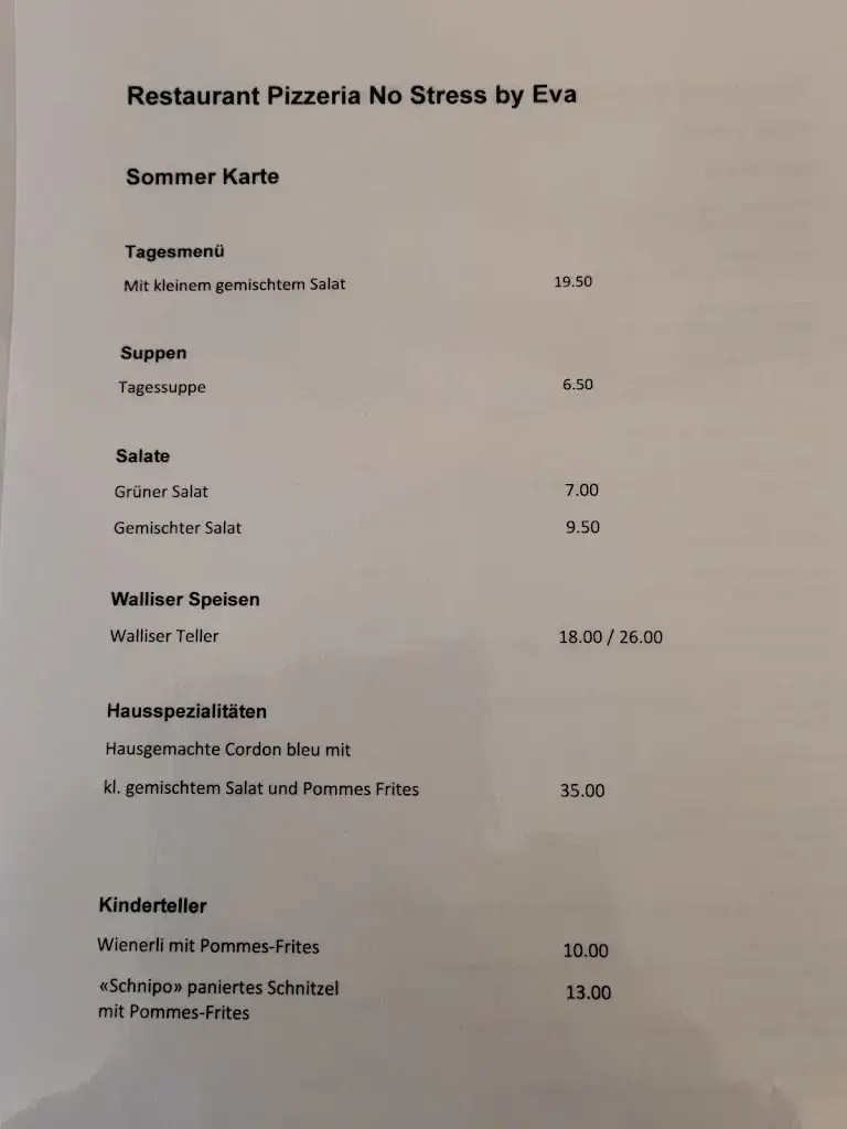 No Stress by Eva. KlG_Bellwald_menu_image_1