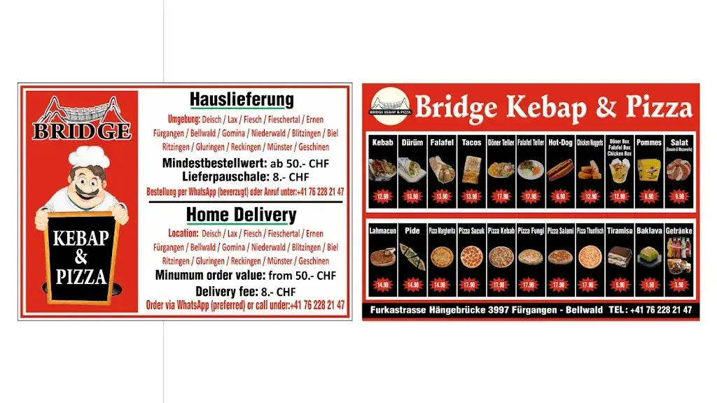 Bridge Kebap und Pizza GmbH restaurant in Bellwald
