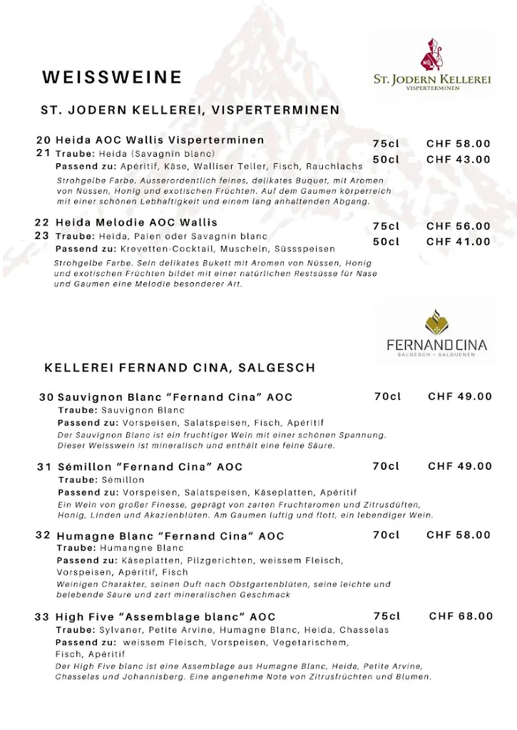 Menu_Aktiv- und Genusshotel Alpenblick_Fieschertal_immagine_2