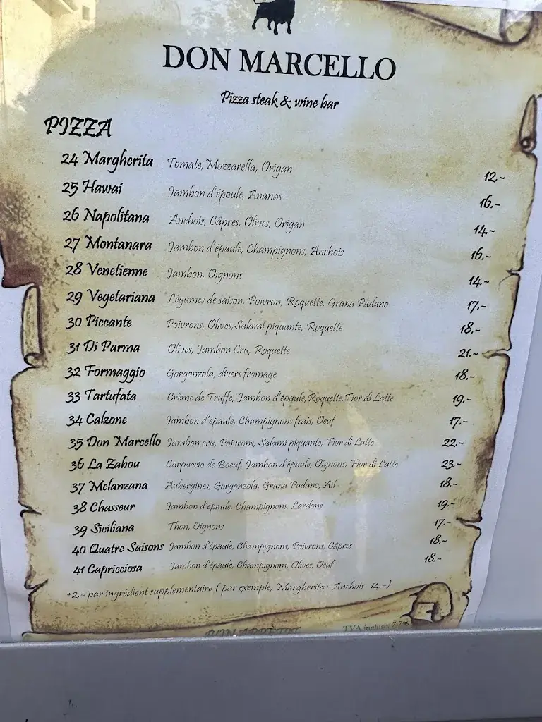 Menu_Restaurant Pizzeria Don Marcello_Tramelan_image_2