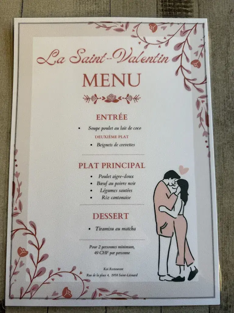Menu_Koi restaurant_Saint-Léonard_image_old_3