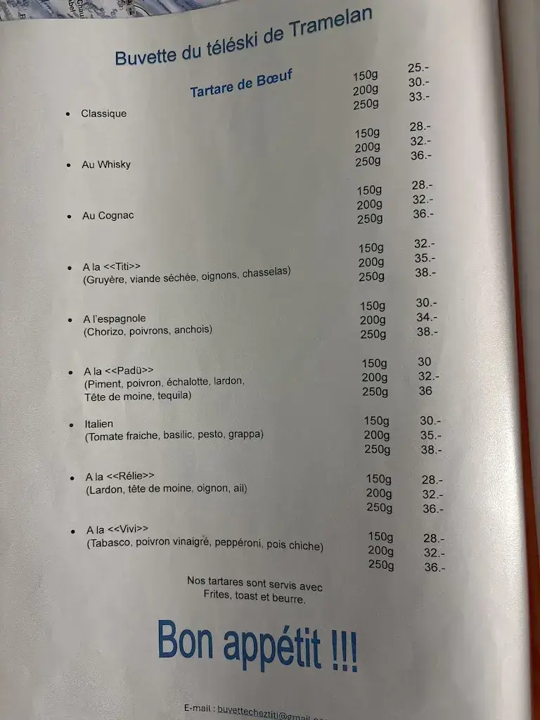 restaurant du Teleski Tramelan_Tramelan_menu_image_1