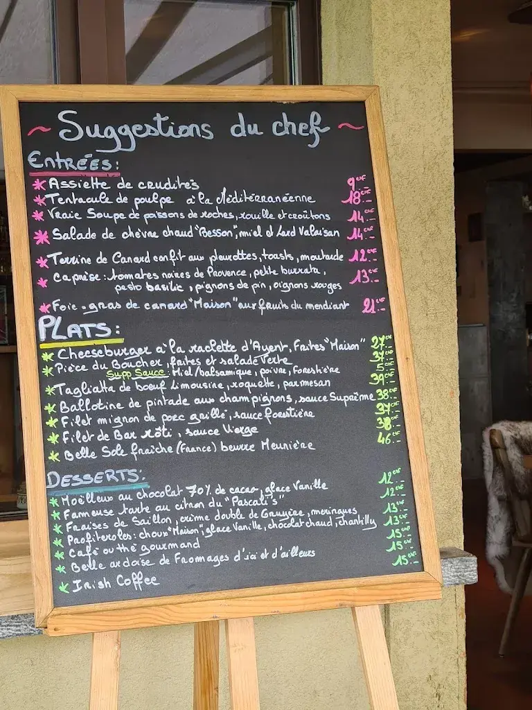 Menu_Restaurant du lac 