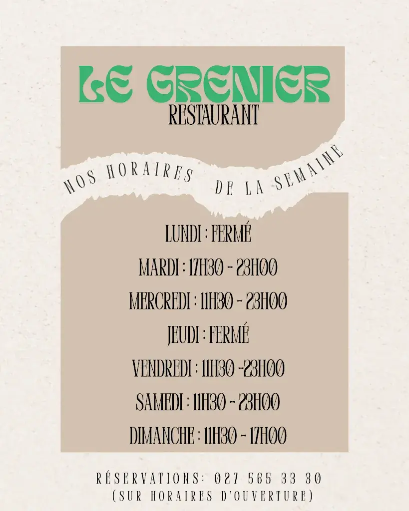 Café/Restaurant le Grenier_Forclaz Vs_menu_image_1