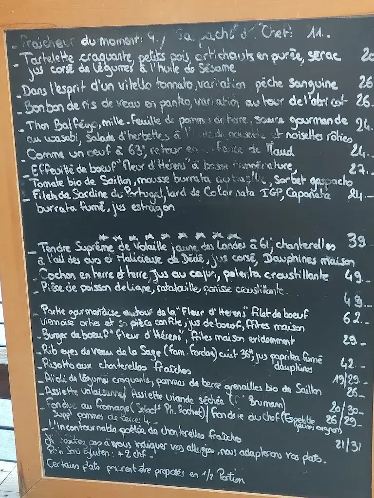 Restaurant Les Collines_La Sage_menu_image_1