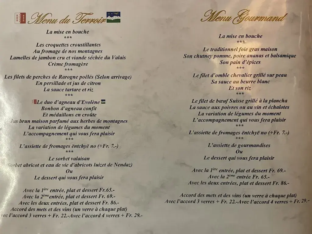 Menu_Café-Restaurant Le Refuge SA_Evolène_image_4