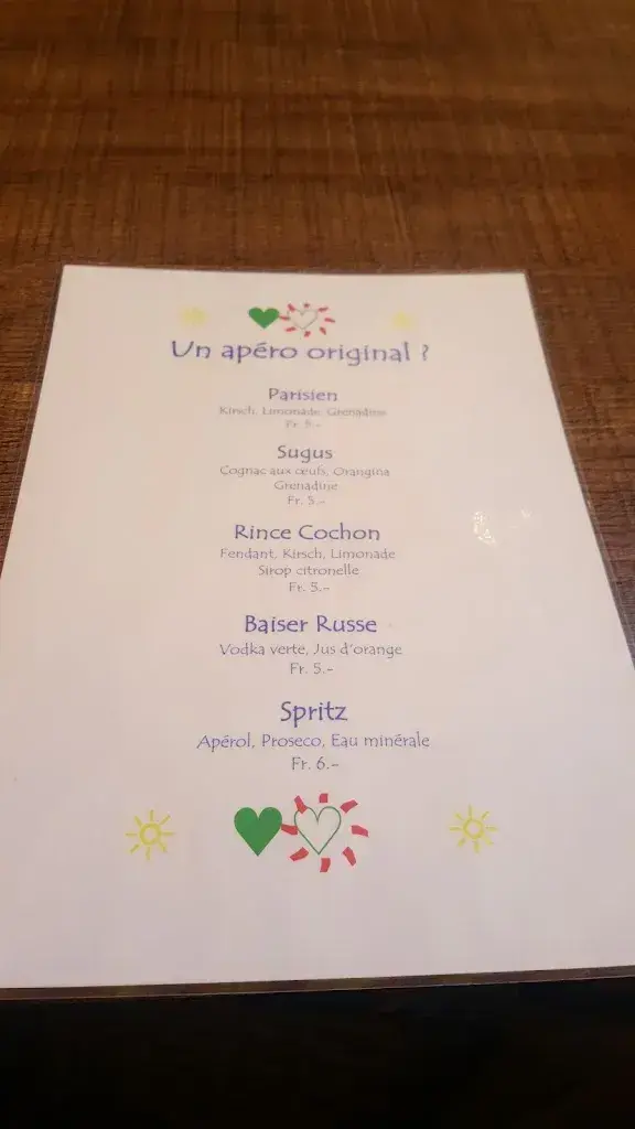 Menü_Restaurant Au Mazot Chez Raymonde_Evolène_Bild_2