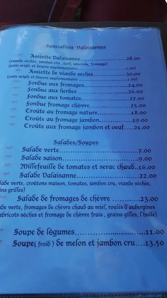 Menu_Auberge - Restaurant - Camping du Val-des-Dix_Hérémence_imagen_2