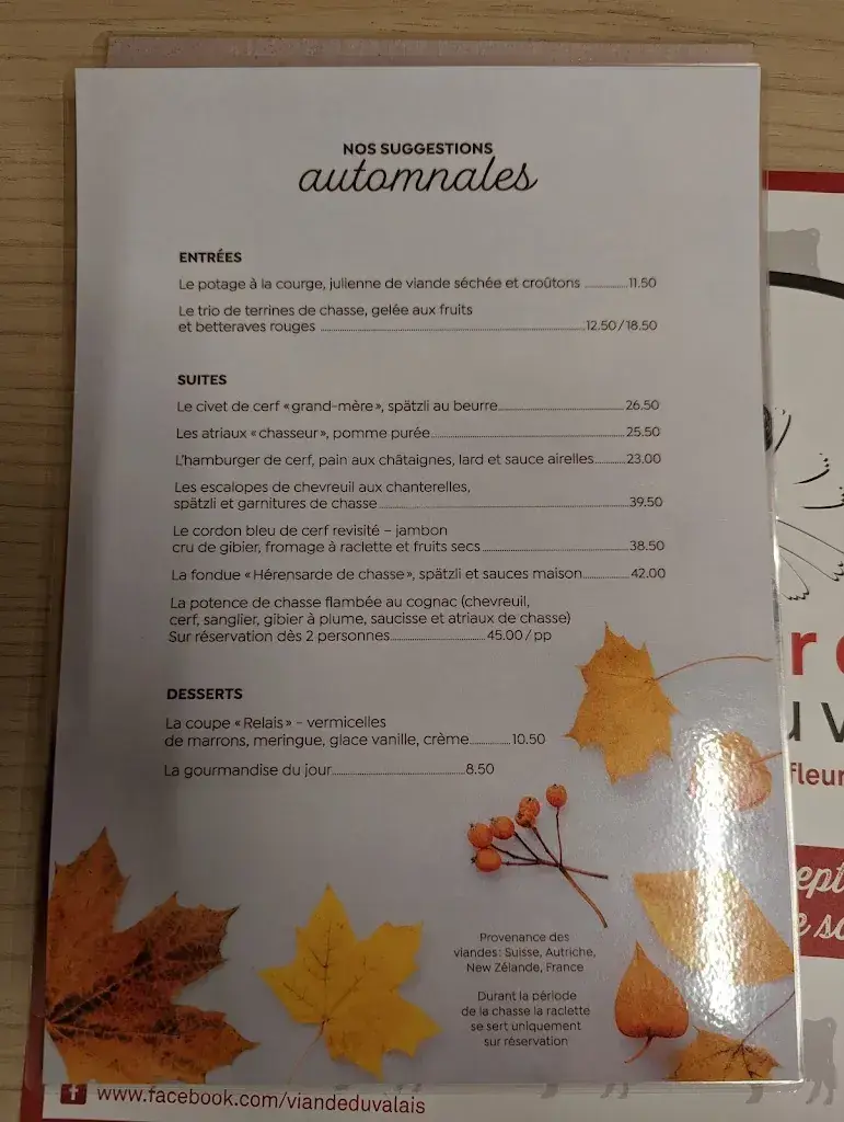 Relais des Reines_Sion_menu_image_1