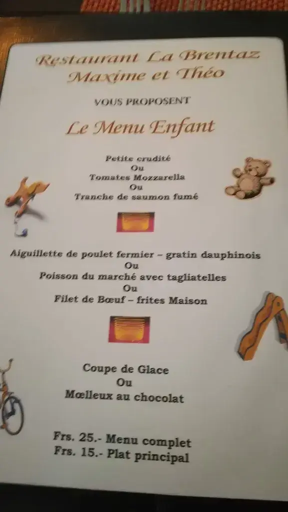 La Brentaz restaurant à Vercorin