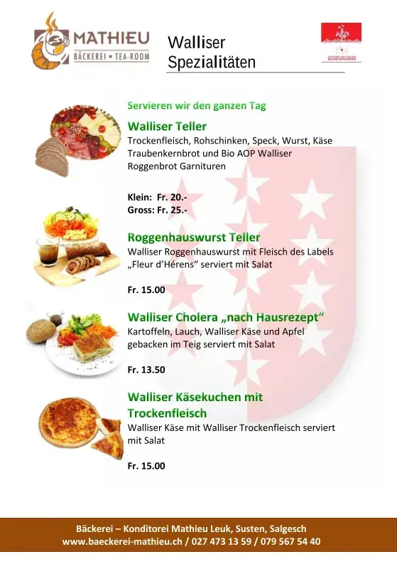 Menü_Bäckerei Cafè Restaurant Mathieu_Susten_Bild_3