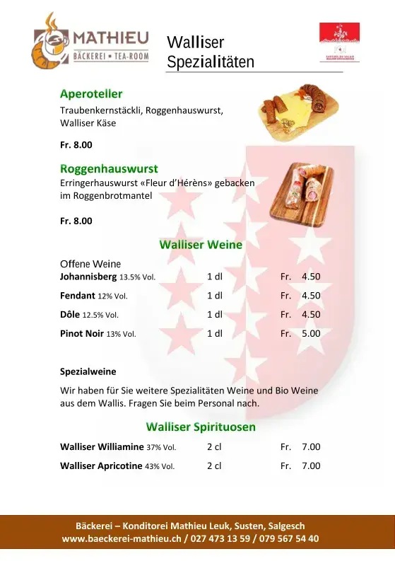Menü_Bäckerei Cafè Restaurant Mathieu_Susten_Bild_4