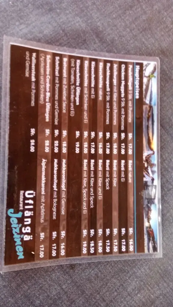 Restaurant Üflängen restaurante en Gampel-Bratsch